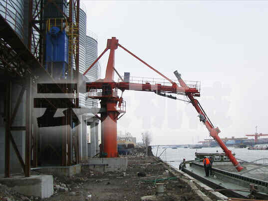 Suzhou Weiguan 2 Sets of 200t/h Screw And 1 Set of 100t/h Negative Pressure Pneumatic Ship Unloader